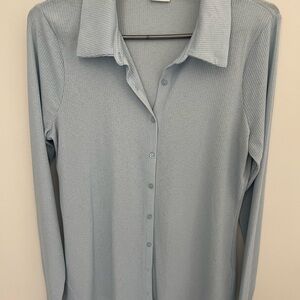 Abercrombie & Fitch Light Blue Button-Up Shirt